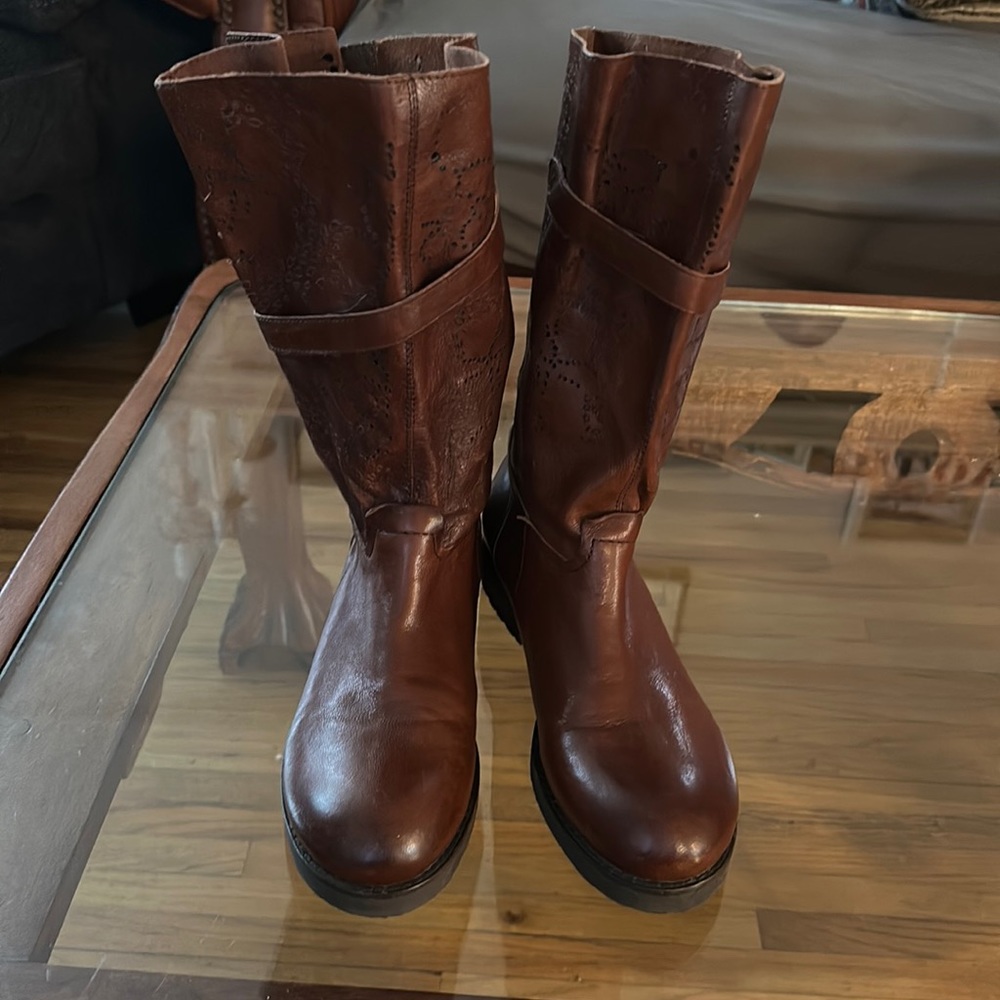 Bacio 61 Prolisso Leather Riding Motorcycle Boots